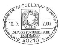 Sonderstempel 150 Jahre portugiesische Briefmarken
